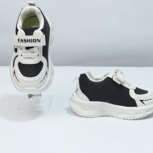 black white casual joggers