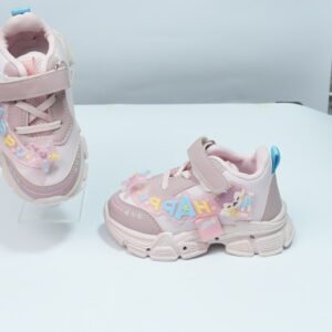 Alternative view of pink fancy kids joggers