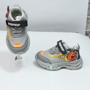 Alternative view of grey color mickey mouse joggers