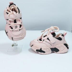 Alternative view of pink fashionable laces joggers