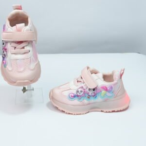 Alternative view of pink lightning joggers