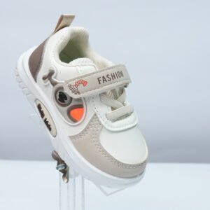 white and brown sneakers