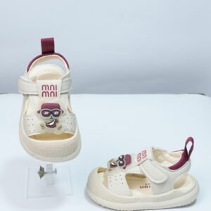 Alternative view of kids casual sandal with red combination