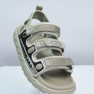 grey color 3 striped sandal