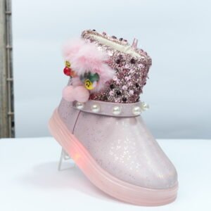 Girls Pink Party Wear Shoes