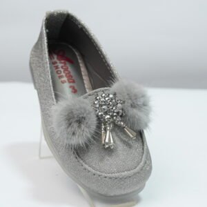 ash grey fancy pumps