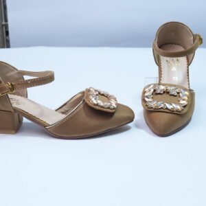 Alternative view of brown fancy heels