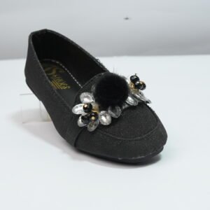 black Color kids girl shoes