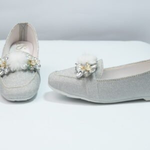 Alternative view of light Grey Color kids girl shoes