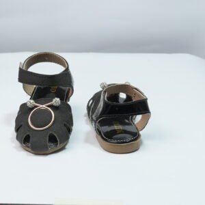 Alternative view of kids casual black sandal